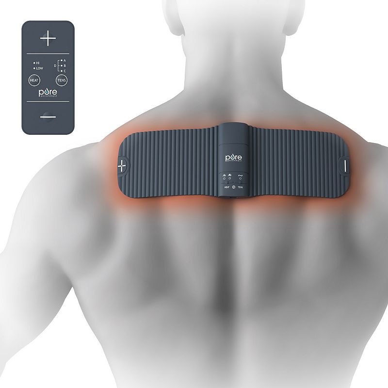 Pure Enrichment Purepulse Go Wireless Tens Therapy + Heat, Black