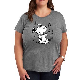 Plus Peanuts Snoopy Dancing Graphic Tee