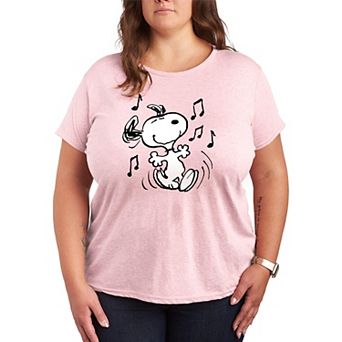 Plus Peanuts Snoopy Dancing Graphic Tee