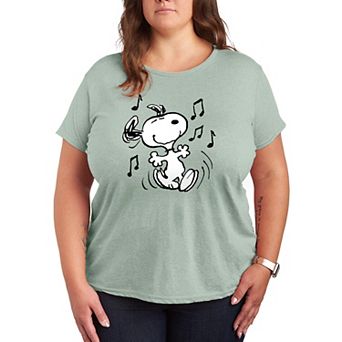 Plus Peanuts Snoopy Dancing Graphic Tee