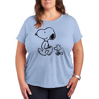 Plus Peanuts Snoopy Woodstock Walk Graphic Tee