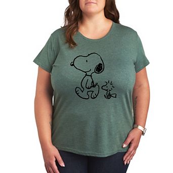 Plus Peanuts Snoopy Woodstock Walk Graphic Tee