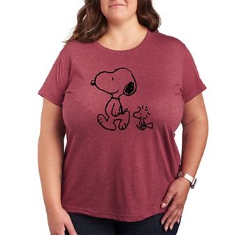 Plus Peanuts Snoopy Woodstock Walk Graphic Tee