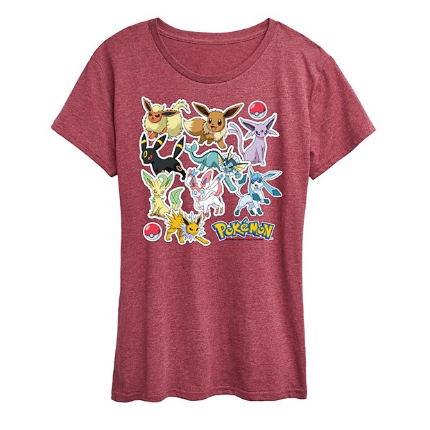 Pokémon - Eevee Evolution Stickers - Youth Short Sleeve Graphic T-Shirt 