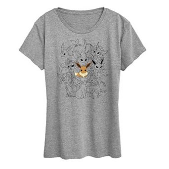Women's Pokemon Eevee Group Graphic Tee