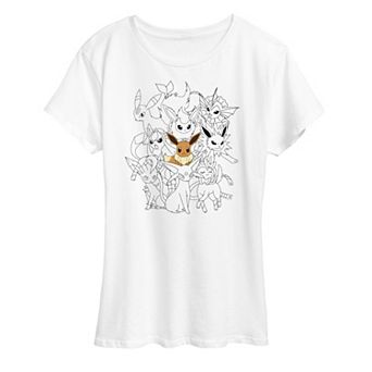 Women's Pokemon Eevee Group Graphic Tee