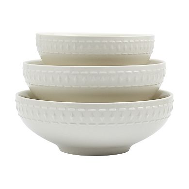 Tabletops Gallery 3-Piece Serving Bowl Set