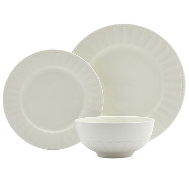 Tabletops Gallery Mosaico Embossed Porcelain 12-pc. Dinnerware Set