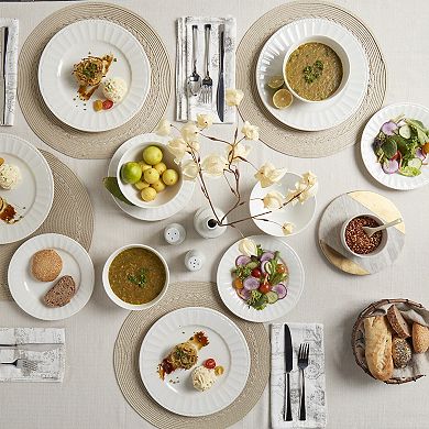 Tabletops Gallery Mosaico Embossed Porcelain 12-pc. Dinnerware Set