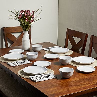 Tabletops Gallery White Farmhouse 12-pc. Dinnerware Set