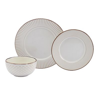 Tabletops Gallery Monroe 12-pc. Dinnerware Set