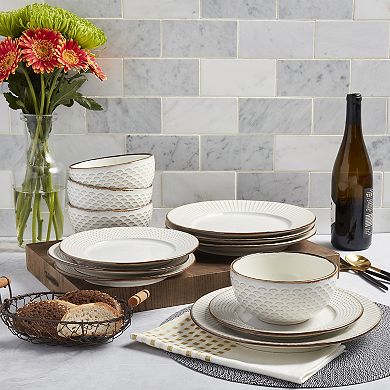 Tabletops Gallery Monroe 12-pc. Dinnerware Set