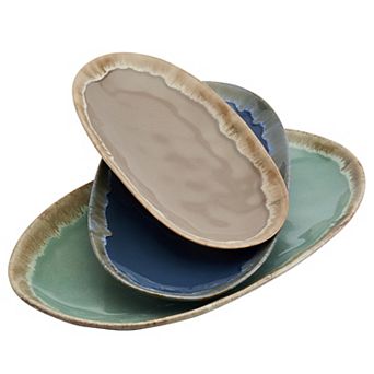 Tabletops Gallery Tuscon 3 pc Platter Set