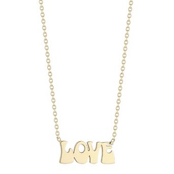 LUMINOR GOLD 14k Gold Groovy Love Necklace