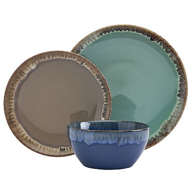 Tabletops Gallery Tucson Reactive Glaze 12-pc. Dinnerware Set