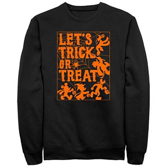 Big & Tall Mickey Mouse And Friends Let's Trick Or Treat Graphic Fleece