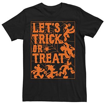 Big & Tall Mickey Mouse And Friends Let's Trick Or Treat Graphic Tee
