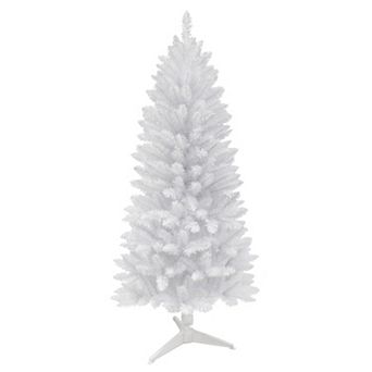 PULEO INTERNATIONAL 5-ft. White Carson Artificial Pine Christmas Tree