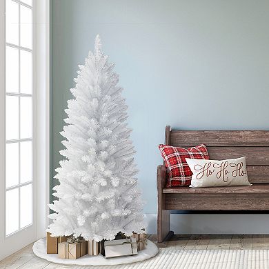PULEO INTERNATIONAL 5-ft. White Carson Artificial Pine Christmas Tree