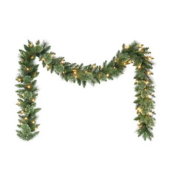 PULEO INTERNATIONAL 9-ft. Pre-Lit Garland