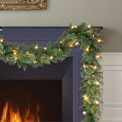 PULEO INTERNATIONAL 9-ft. Pre-Lit Garland