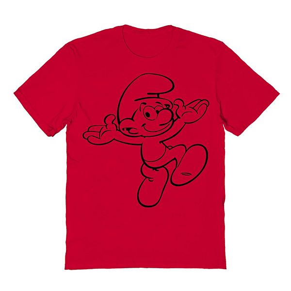 Men's Smurfs Shrugging Smurf Graphic Tee