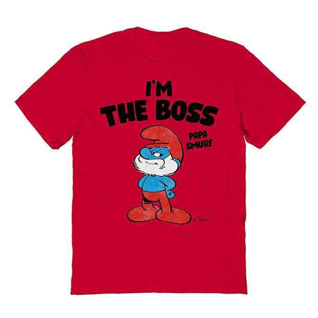Men s Smurfs I m The Boss Graphic Tee