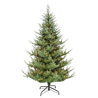 Puleo International Inc. 6.5-ft. Pre-Lit Hillside Spruce Artificial Christmas Tree
