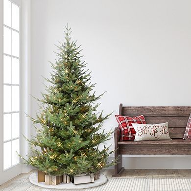 Puleo International Inc. 6.5-ft. Pre-Lit Hillside Spruce Artificial Christmas Tree
