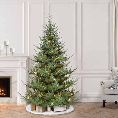 Puleo International Inc. 6.5-ft. Pre-Lit Hillside Spruce Artificial Christmas Tree