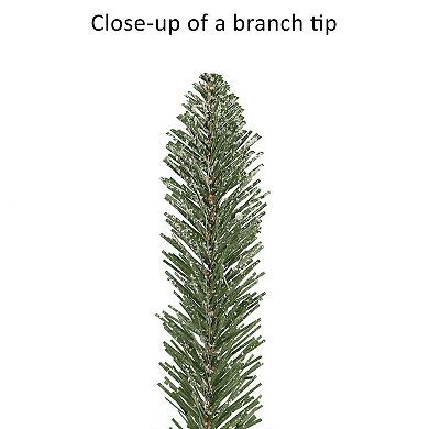 PULEO INTERNATIONAL Pre-Lit Flocked Potted Trees 2-piece Set