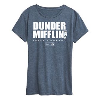 Women's The Office Dunder Mifflin Logo Graphic Tee