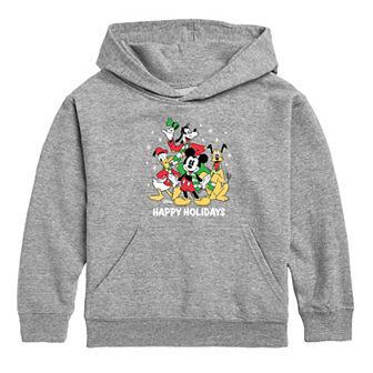Disney's Mickey Mouse & Friends Boys 8-20 Happy Holidays Graphic Hoodie