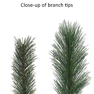 Puleo International Inc. 6.5-ft. Pre-Lit Teton Artificial Pine Christmas Tree