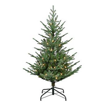 Puleo International Inc. 4.5-ft. Pre-Lit Hillside Spruce Artificial Christmas Tree