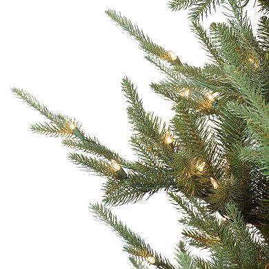 Puleo International Inc. 4.5-ft. Pre-Lit Hillside Spruce Artificial Christmas Tree