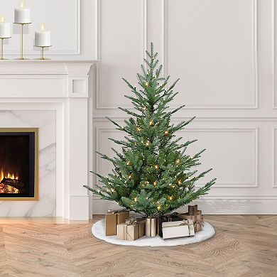 Puleo International Inc. 4.5-ft. Pre-Lit Hillside Spruce Artificial Christmas Tree