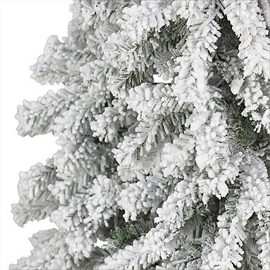 Puleo International Inc. 6-ft. Pre-Lit Flocked Alpine Artificial Christmas Tree