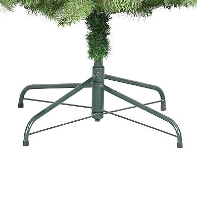 Puleo International Inc. 7.5-ft. Pre-Lit Slim Flocked Artificial Utah Fir Christmas Tree