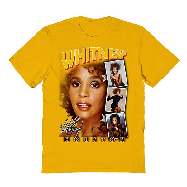 Men's Whitney Houston Photo Collage Graphic Tee