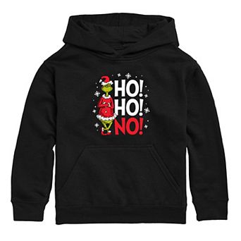 Boys 8-20 Dr. Seuss' The Grinch Who Stole Christmas Ho Ho No Hoodie