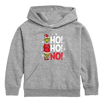 Boys 8-20 Dr. Seuss' The Grinch Who Stole Christmas Ho Ho No Hoodie