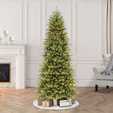 Puleo International Inc. 7.5-ft. Pre-Lit Slim Fraser Fir Artificial Christmas Tree