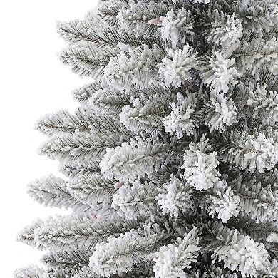Puleo International Inc. 3-ft. Pre-Lit Flocked Artificial Fraser Fir Christmas Tree