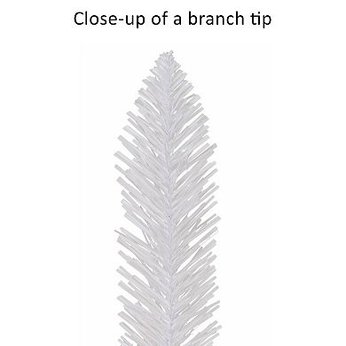 PULEO INTERNATIONAL 5-ft. Pre-Lit White Carson Artificial Pine Christmas Tree