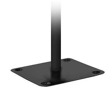 PULEO INTERNATIONAL 4-ft. Pre-Lit Black Artificial Alpine Pencil Christmas Tree