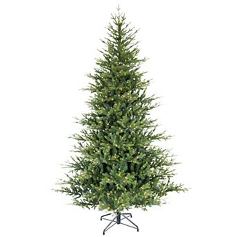 PULEO INTERNATIONAL 6.5-ft. Pre-Lit Alberta Spruce 600-Light Artificial Christmas Tree