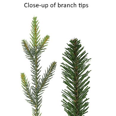 PULEO INTERNATIONAL 6.5-ft. Pre-Lit Alberta Spruce 600-Light Artificial Christmas Tree