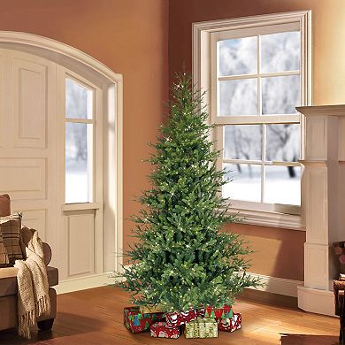 PULEO INTERNATIONAL 6.5-ft. Pre-Lit Alberta Spruce 600-Light Artificial Christmas Tree