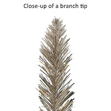 PULEO INTERNATIONAL 4-ft. Pre-Lit Rose Gold Artificial Christmas Tree